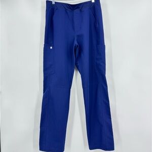 Figs Axim Cargo Scrub Pants Navy Blue Size L